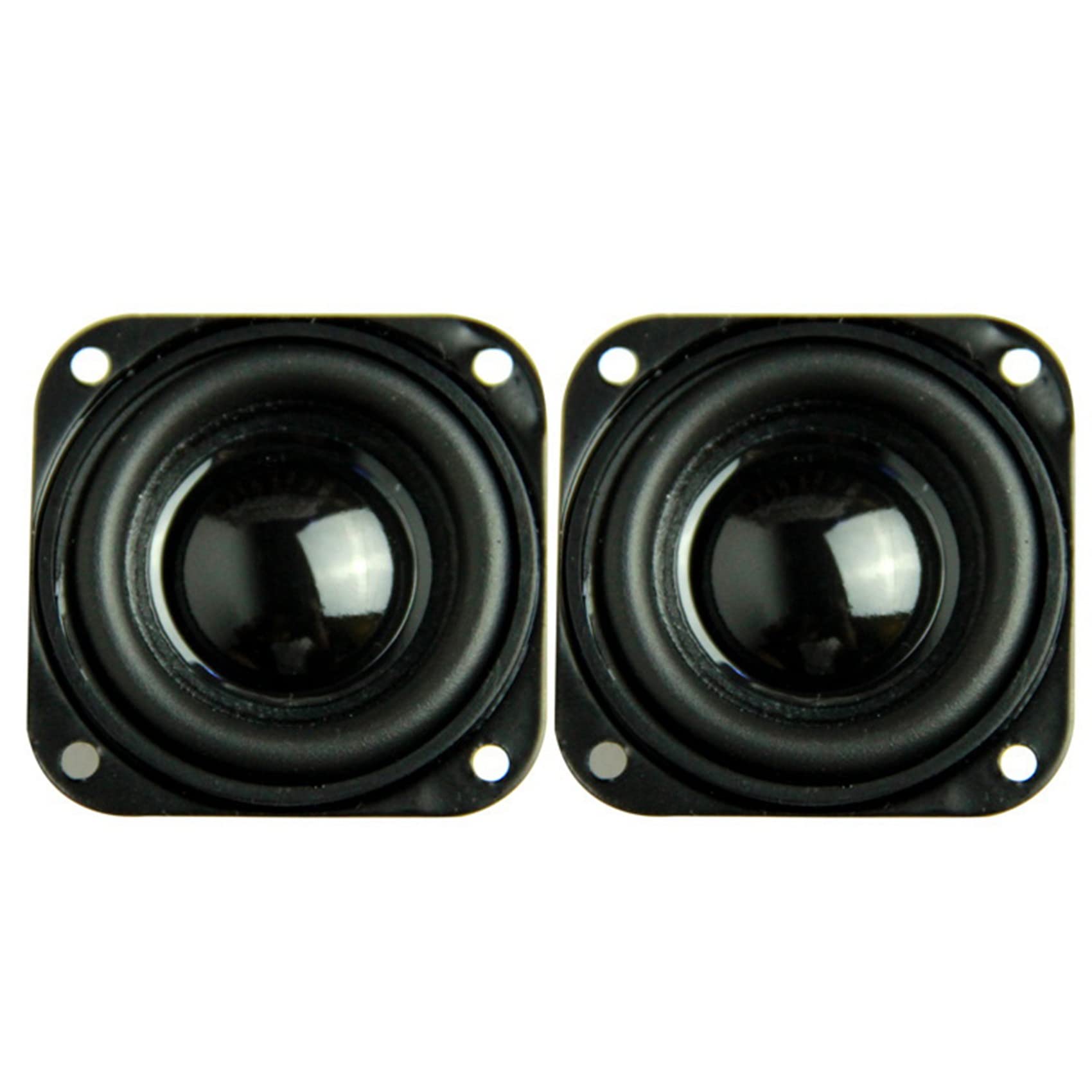 Tyuooker 2PCS 1.5 Inch 4Ω 5W 40mm Bass Mini Speakers - High Quality Multimedia Loudspeakers with Fixing Holes for DIY Audio Projects - Perfect for Home Theater, PC, Car Audio & DIY Sound Systems