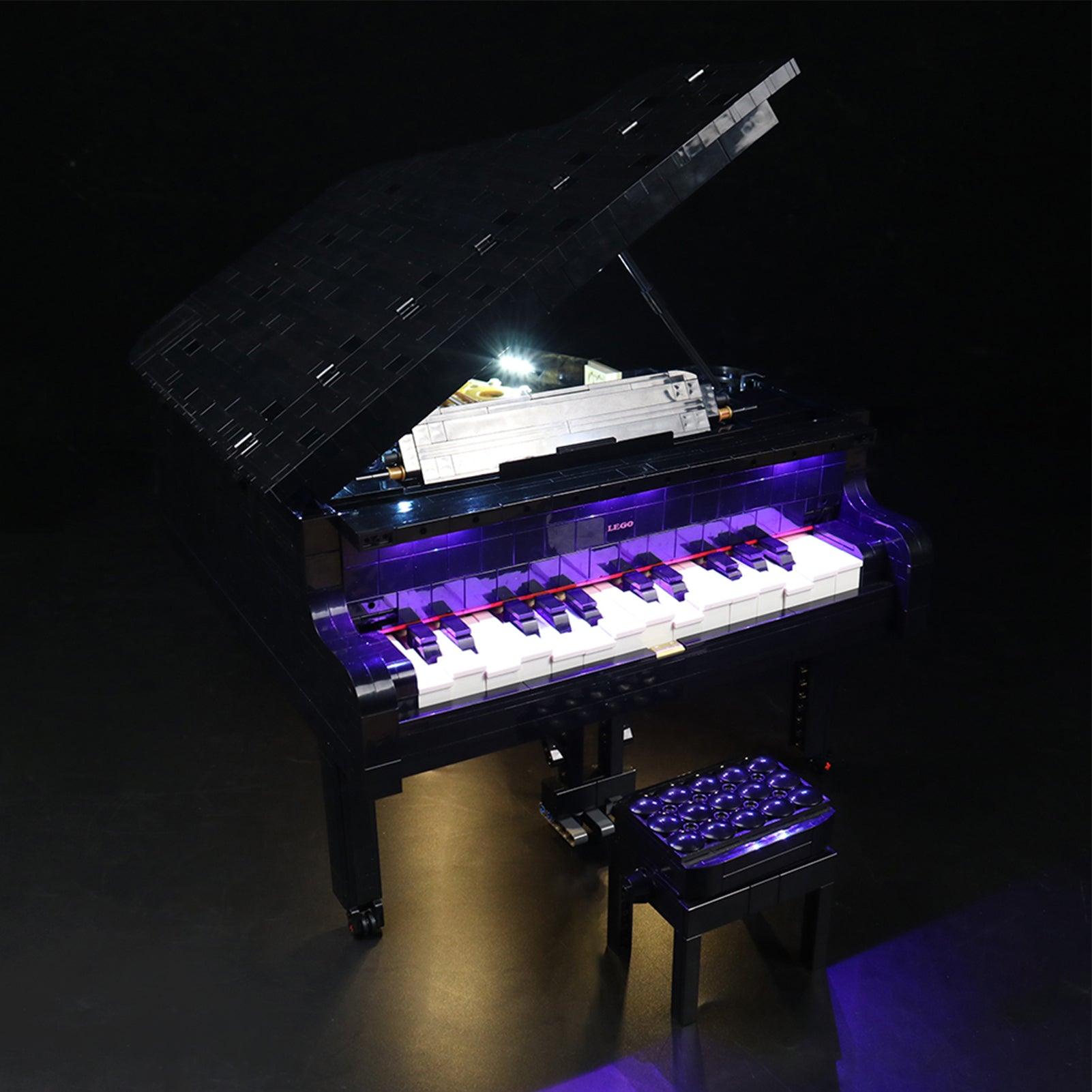 Lego Ideas Grand Piano 21323 Light Kit - LED Lighting Set for Building Blocks | Perfect for Home Decor, Display & Gift Giving