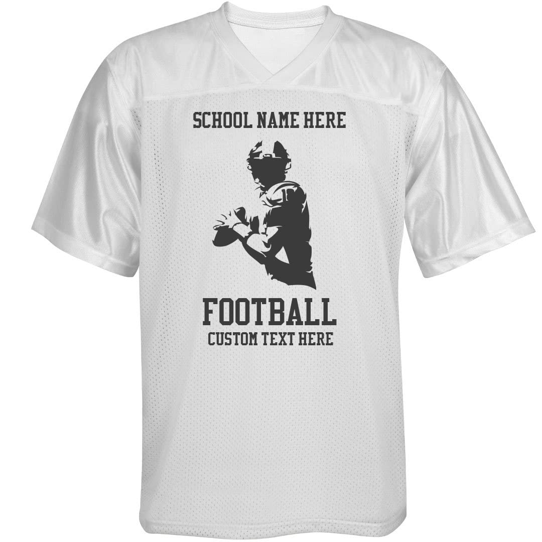 Custom Unisex Mesh Football Jersey - Personalized Design Your Own Soccer Shirt for Men & Women - Perfect for Games, Training & Fan Support