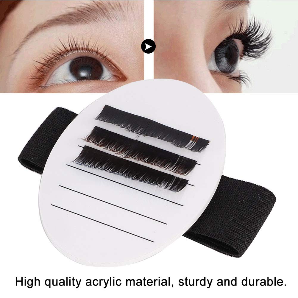 7-15mm False Eyelash Tray Holder - Portable Acrylic Lash Extension Bracket for Professional & DIY Eyelash Grafting | Perfect for Salon, Home Use & Travel Makeup Kit