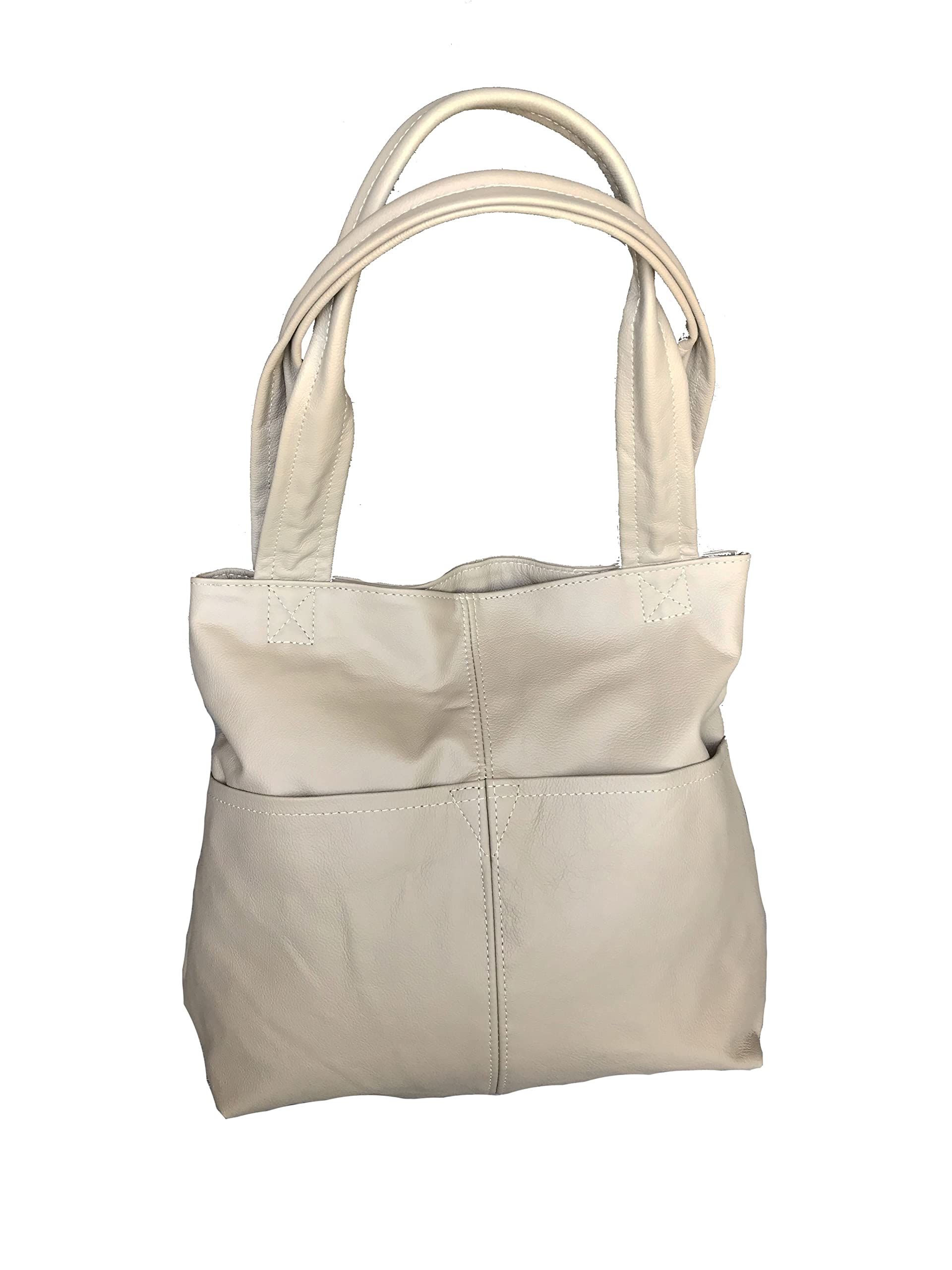 Fgalaze Camel Leather Handbag for Women - Everyday Casual Shoulder Purse for Work & Travel