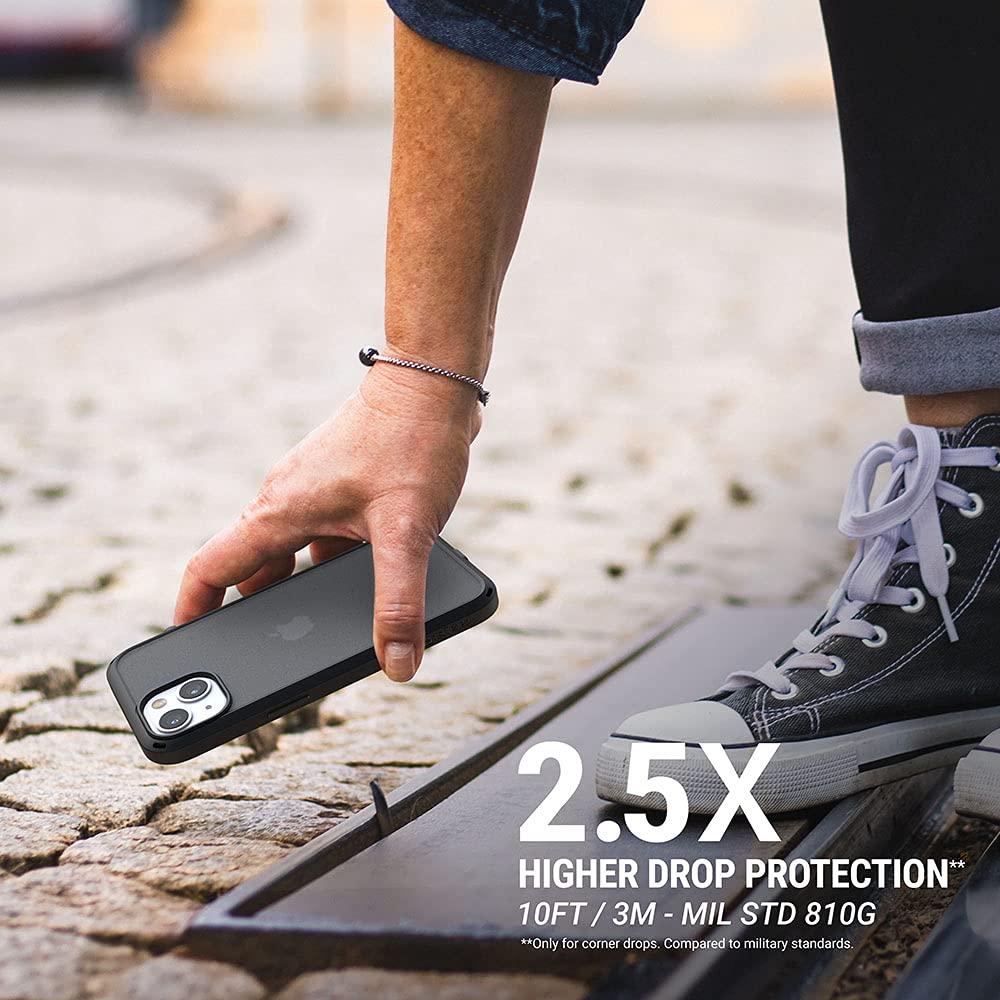 **Catalyst iPhone 13 Mini Case - Slim & Drop Proof Protective Cover with Lanyard, Fingerprint Resistant (Stealth Black) - Perfect for Outdoor, Travel & Everyday Use**