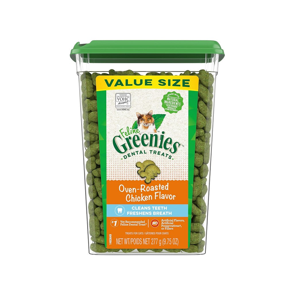 Premium Chicken Flavor Cat Dental Treats - Natural Teeth Cleaning Snacks for Cats - Supports Oral Health & Fresh Breath - Perfect for Daily Dental Care & Training Rewards