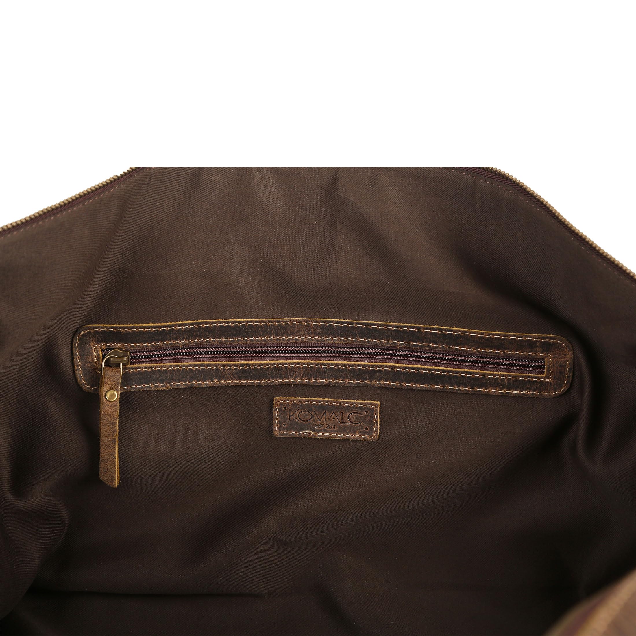 Premium Full Grain Leather Travel Duffel Bag for Men & Women - Durable Overnight Weekender Gym Bag for Sports, Business Trips & Weekend Getaways