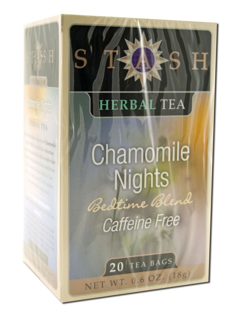 Stash Premium Chamomile Nights Herbal Tea - 20 Tea Bags for Relaxation & Sleep Support | Caffeine-Free Bedtime Tea for Stress Relief & Better Sleep | Perfect for Evening Relaxation & Nighttime Rituals