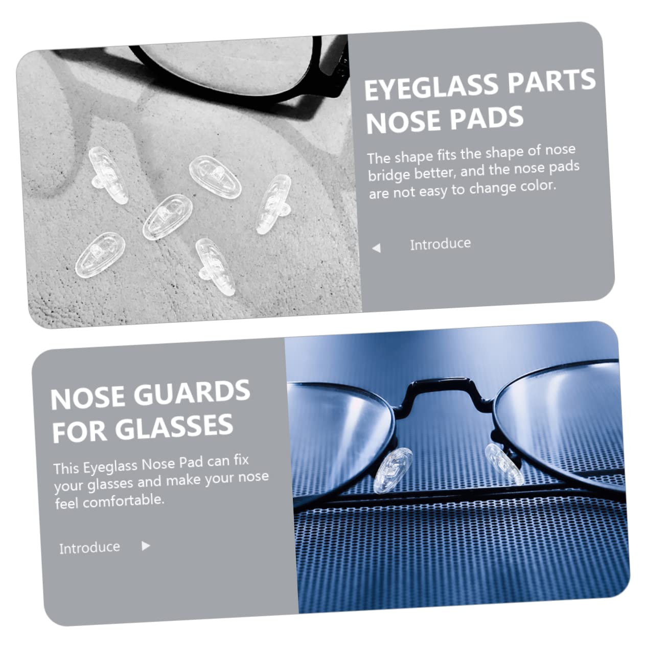 GLEAVI Silicone Nose Bridge Pads for Glasses - 20 Pairs, Comfortable Anti-Slip Nose Pads for Plastic Frame Glasses & Sunglasses - Perfect for Reading, Driving, and Outdoor Activities