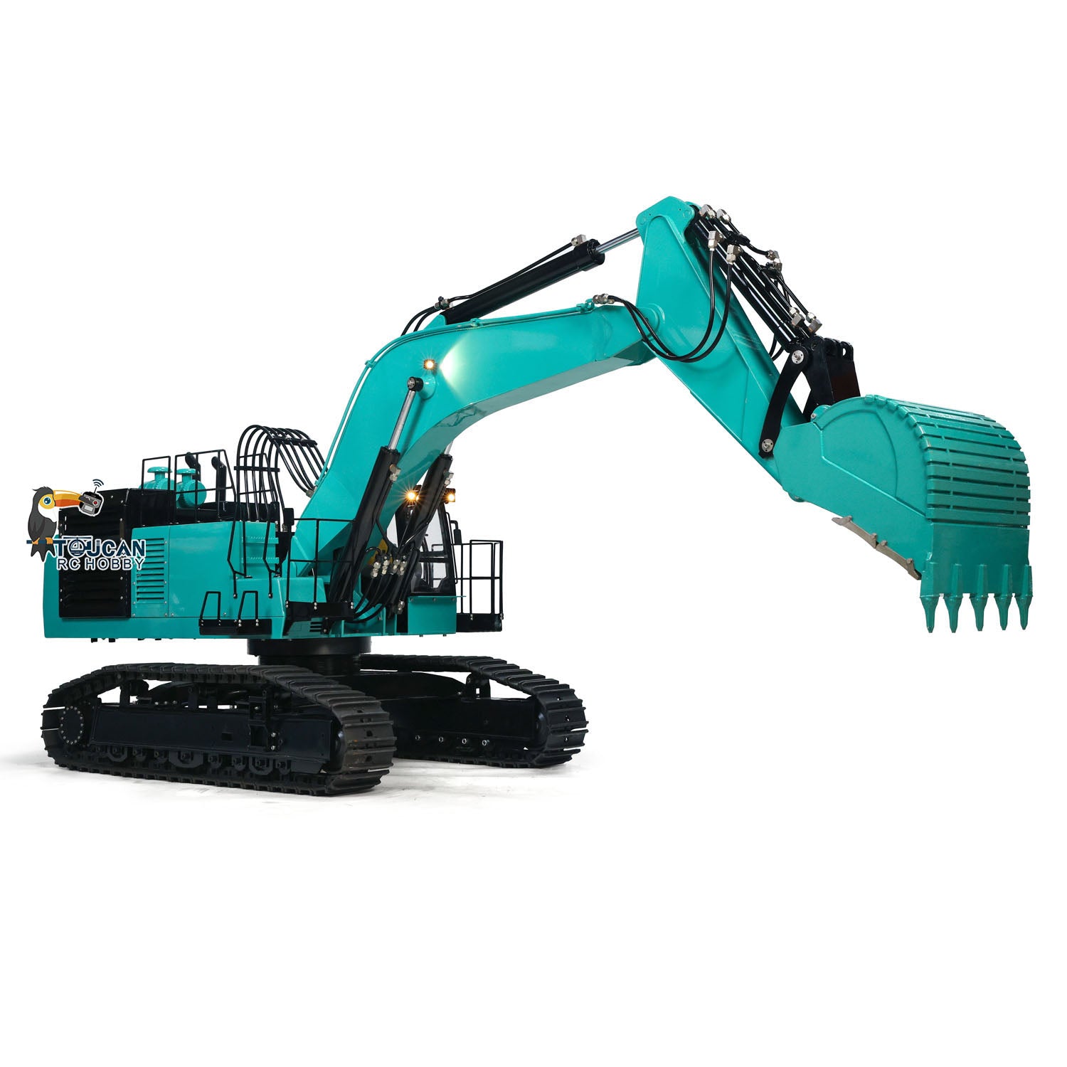 1/8 Scale RC Metal Hydraulic Heavy Crawler Excavator Toy - PC1250 Simulation Construction Vehicle Model with I6S Remote Controller - Perfect for Construction Enthusiasts, Collectors & Outdoor Play