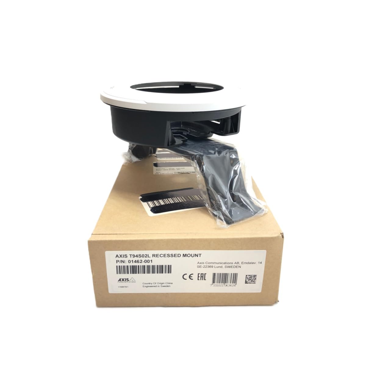 AXIS Camera Mount for Network Security Cameras - Adjustable White & Black Bracket for Indoor/Outdoor Surveillance Installation