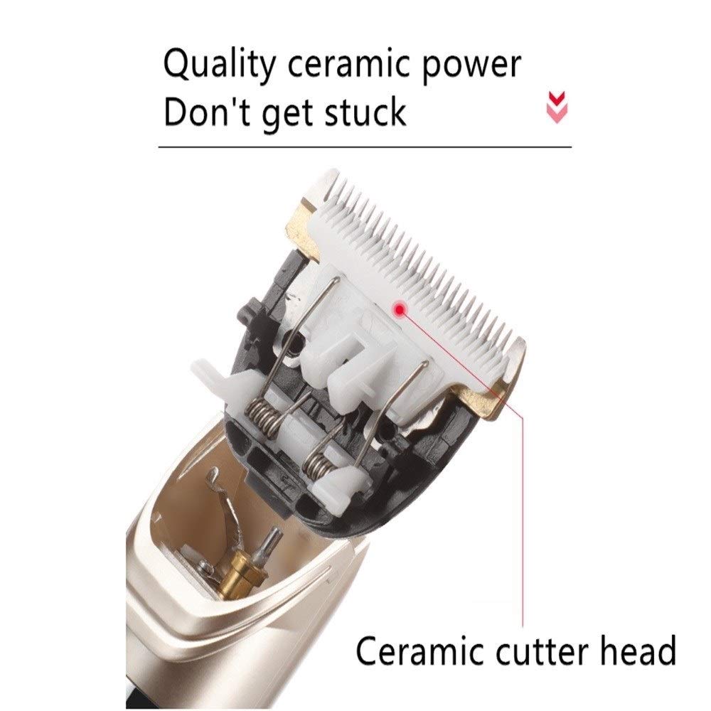 Professional Rechargeable Electric Hair Clipper for Adults & Kids - Cordless Hair Trimmer with Fade Settings, Quiet & Smooth Shaving - Perfect for Home Haircuts, Beard Trimming & Grooming