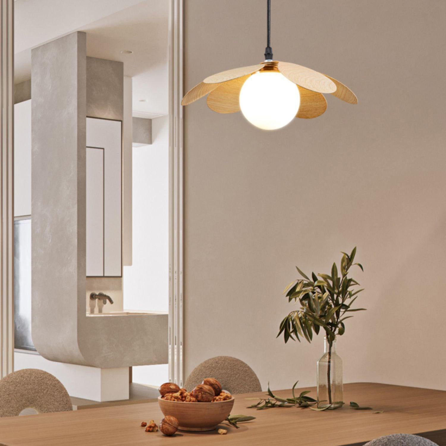 Fleur Petals Pendant Lamp - Elegant Floral Chandelier for Dining Room, Bedroom & Living Room Decor | Modern Ceiling Light Fixture with Petal Design | Perfect for Home, Cafe and Wedding Decoration