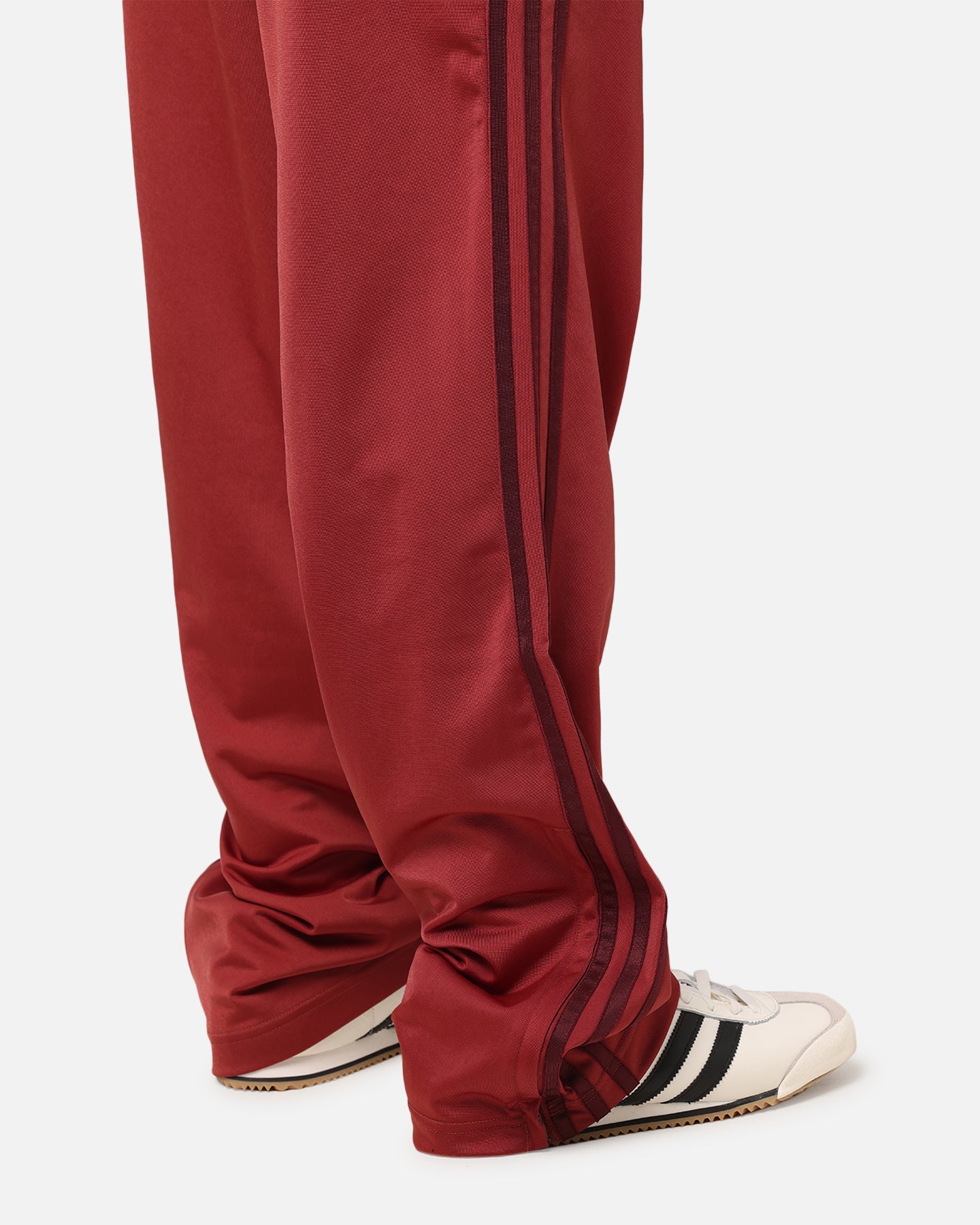 Adidas Firebird Track Pants for Women - Ruby Red Retro Athletic Joggers - Casual Streetwear & Gym Workout Pants
