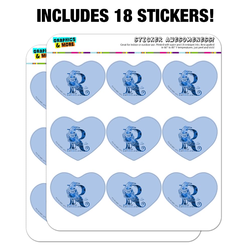 Harry Potter Ravenclaw Heart-Shaped Planner Stickers - Scrapbook & Calendar Decorative Stickers for Journaling, DIY Crafts, and School Supplies | Perfect for Bullet Journals, Planners, and Scrapbooking Projects