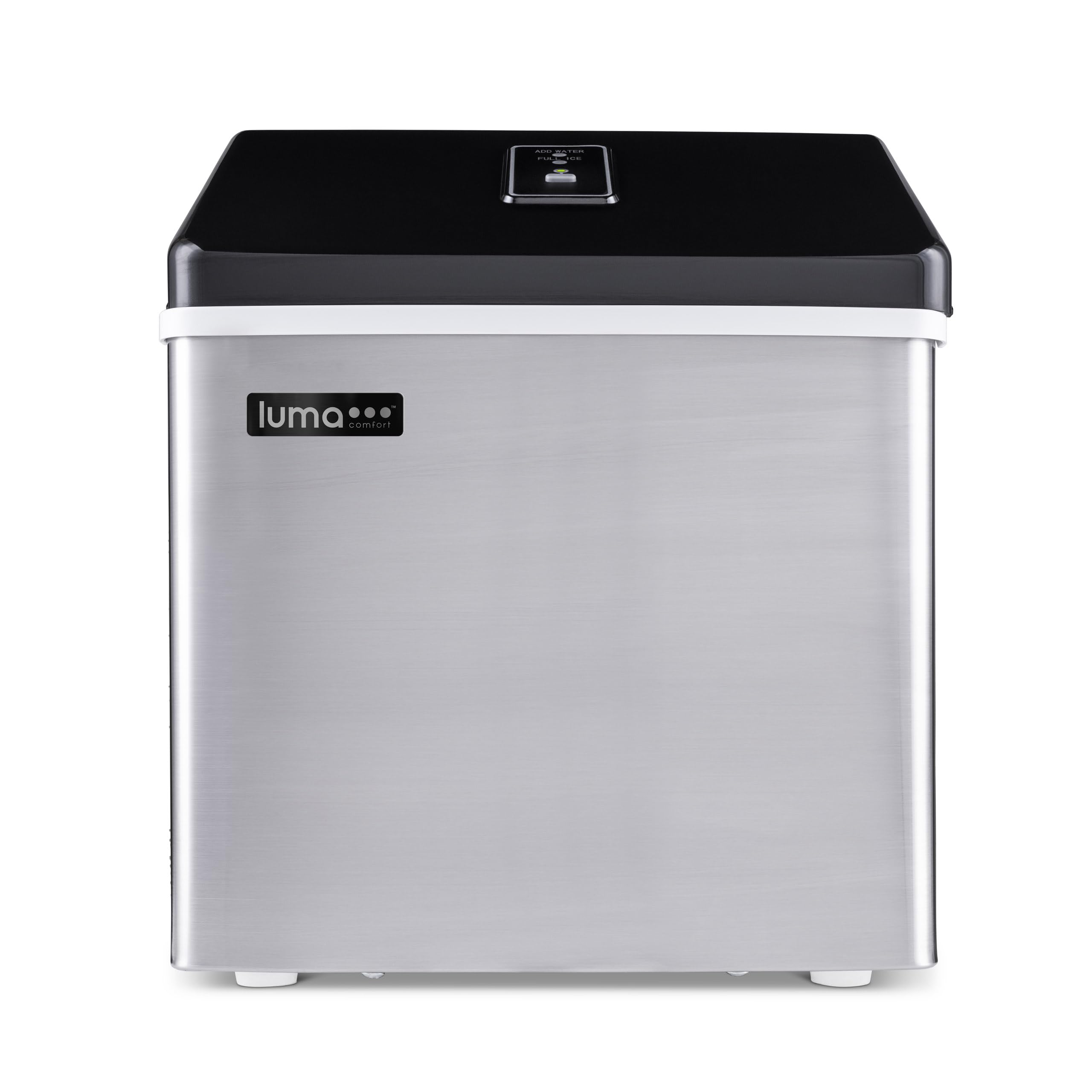 Premium Clear Ice Cube Maker Machine - Fast 15-Minute First Batch, 40 lbs Daily Output | Stainless Steel Countertop Portable Design (IM200SS) | Perfect for Home Bars, Cocktails, and Commercial Use