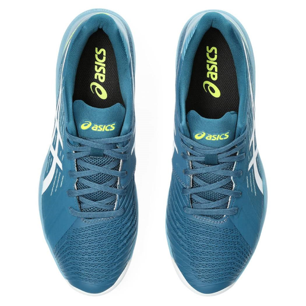 ASICS Solution Swift FF Men's Tennis Shoes - Lightweight Performance Court Shoes for Men in Teal/White | Perfect for Competitive Matches & Training Sessions