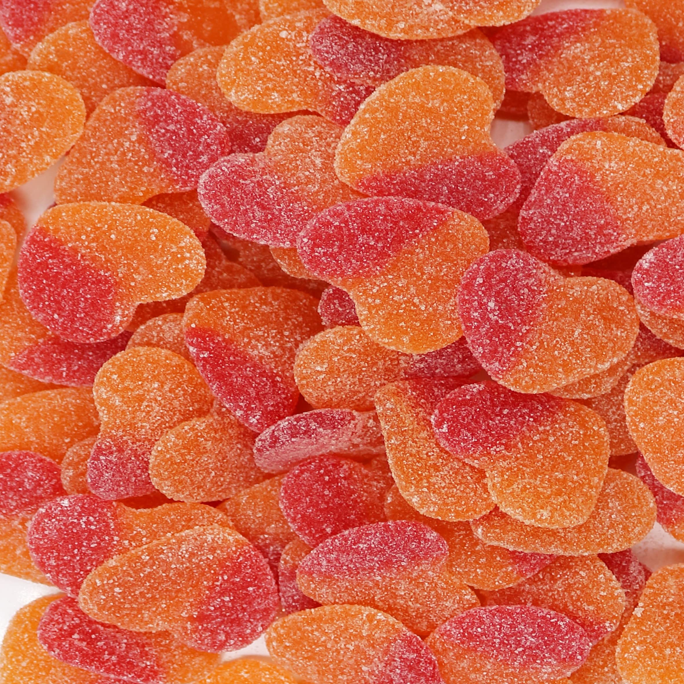 Smarty Stop Sour Peachy Hearts Candy - 1 Pound Bag of Tart & Sweet Gummy Hearts - Perfect for Valentine's Day, Birthday Parties & Office Treats