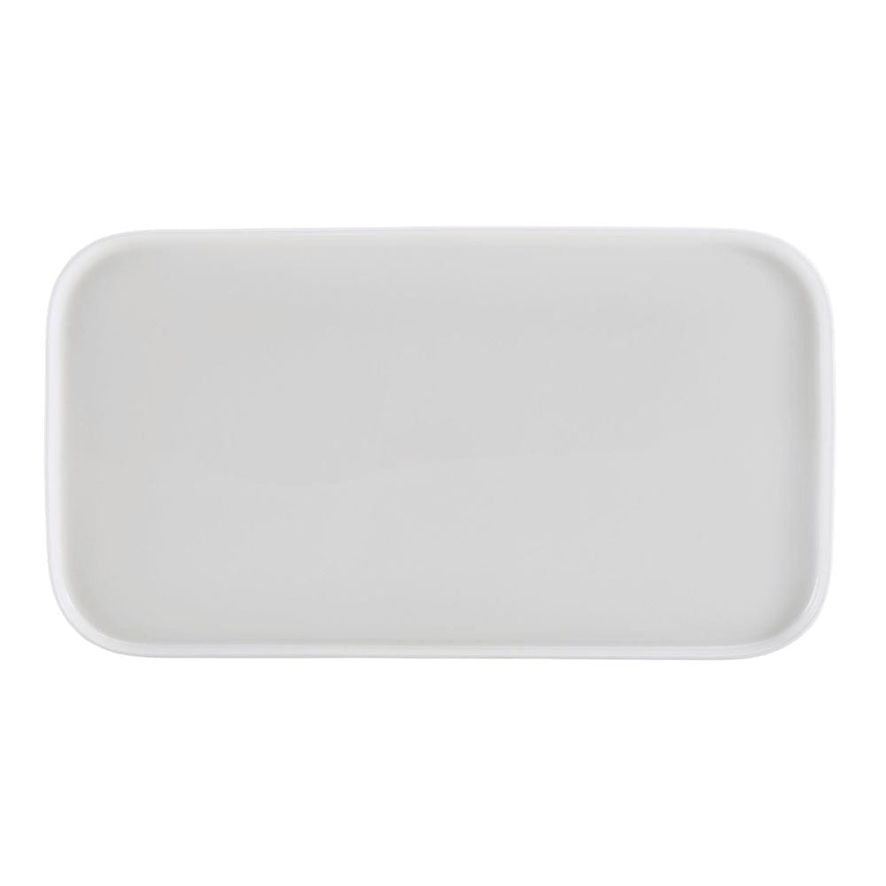 Samantha Rectangular Serving Platter - Elegant White Porcelain Tray for Cheese, Charcuterie & Appetizers - Perfect for Dinner Parties, Weddings & Holiday Entertaining