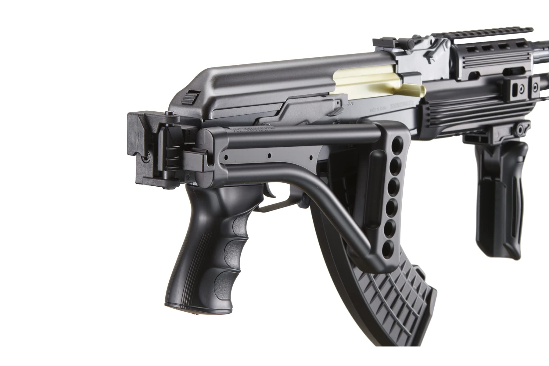 365 FPS DE Airsoft AK-47 AEG Rifle with Side Folding Stock - Includes Battery & Charger (Black) | Perfect for Tactical Training, Airsoft Games & Outdoor Shooting Practice