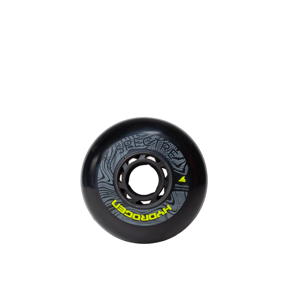 Rollerblade Hydrogen Spectre 80mm 85a Inline Skate Wheels - High Performance Urethane Wheels for Aggressive Skating, Speed Skating & Outdoor Rollerblading
