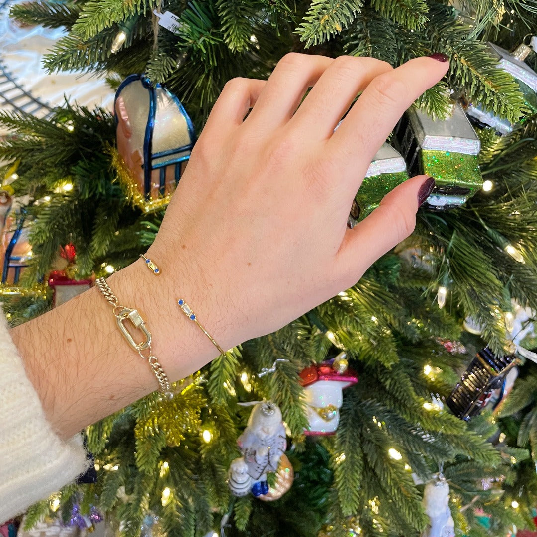 14K Gold Heavy Curb Chain Bracelet for Women - Elegant Layered Jewelry for Everyday Wear, Gift Giving & Special Occasions | Marla Aaron