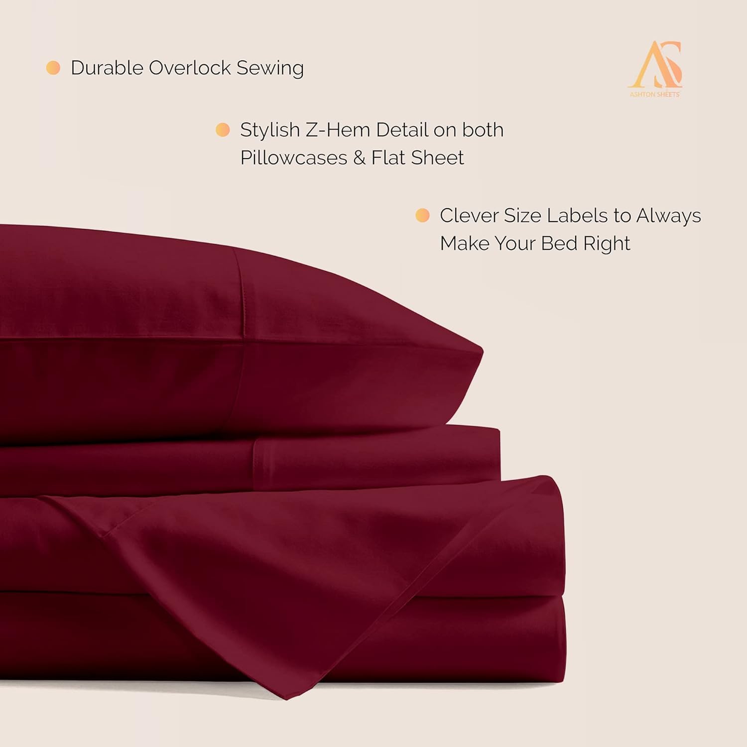 Luxury 100% Egyptian Cotton King Size Sheets - 800 Thread Count 4-Piece Set, Sateen Weave, 16