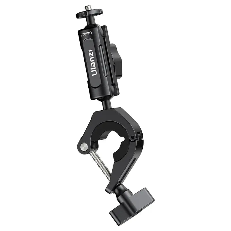 Ulanzi Universal Bike & Motorcycle Handlebar Mount for GoPro Hero 13, Insta360 & Action Cameras - Secure Clamp for Cycling, Motorcycling & Outdoor Adventures - Model C018GBB1