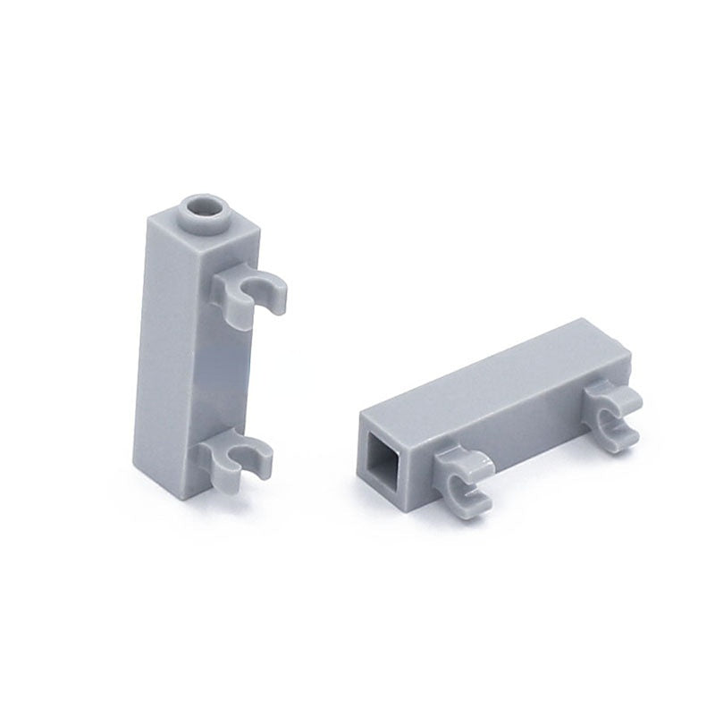 20pcs LEGO-Compatible 60583 Modified 1x1x3 Brick with 2 Clips Vertical - Perfect for LEGO Building Projects, DIY Crafts, and Model Construction