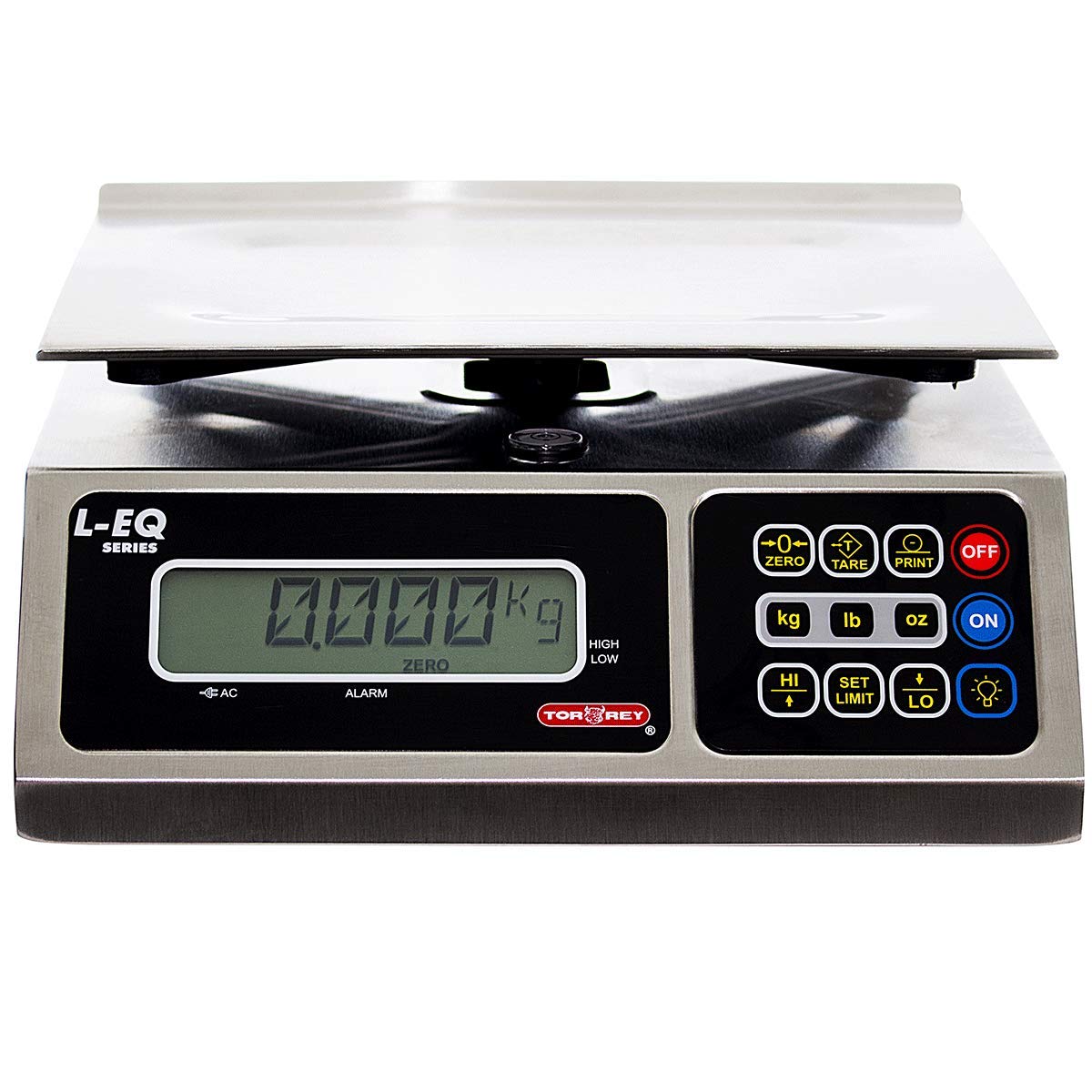 Tor Rey LEQ-10/20 Digital Portion Control Scale - Precise Food Weighing for Restaurants, Bakeries & Meal Prep - NSF Certified Commercial Kitchen Scale with LCD Display