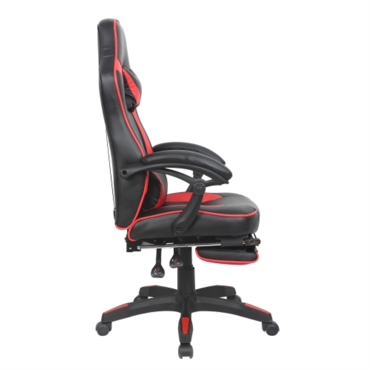 Premium Footrest Series - 313A Ergonomic Gaming Chair with Adjustable Height (Black & Red) - Perfect for Office, Home & Gaming Setup