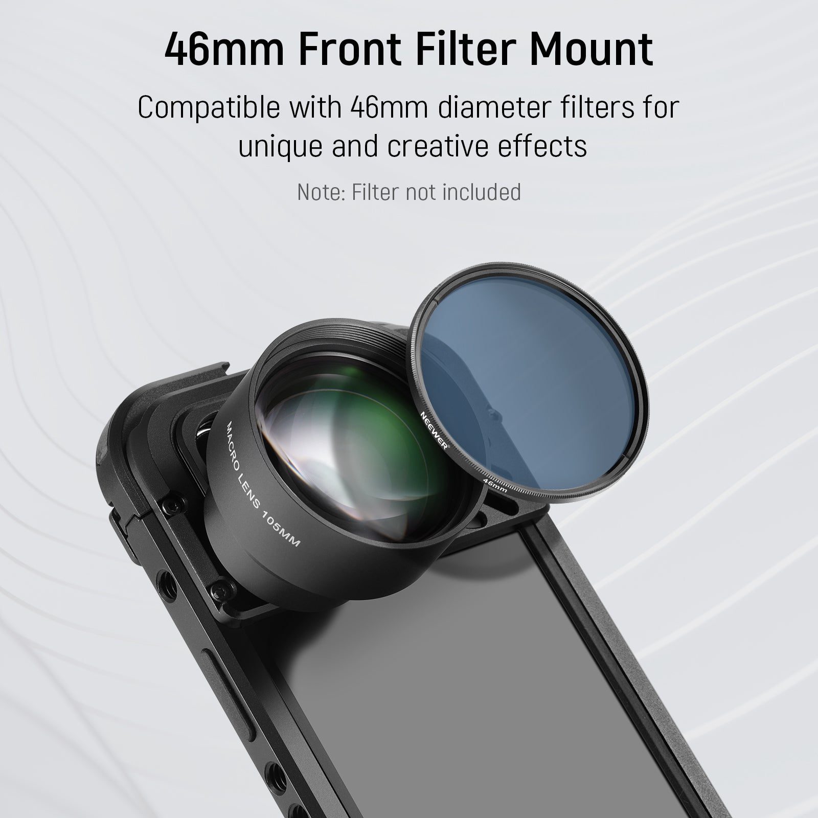 NEEWER LS 26 105mm HD Macro Lens with 17mm Thread - Professional Close-Up Photography for DSLR Cameras - Perfect for Product Shots, Jewelry Photography & Nature Macro Shots