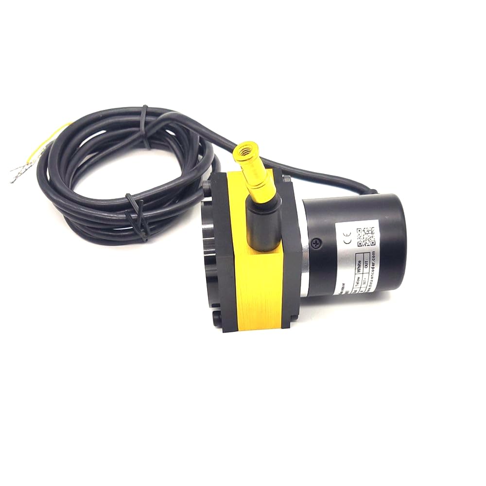 1500mm Analog Draw Wire Encoder - Linear Displacement Sensor for Length Measurement | 24Vdc Supply with 4-20mA Output | Ideal for Industrial Automation, CNC Machines & Robotics Positioning