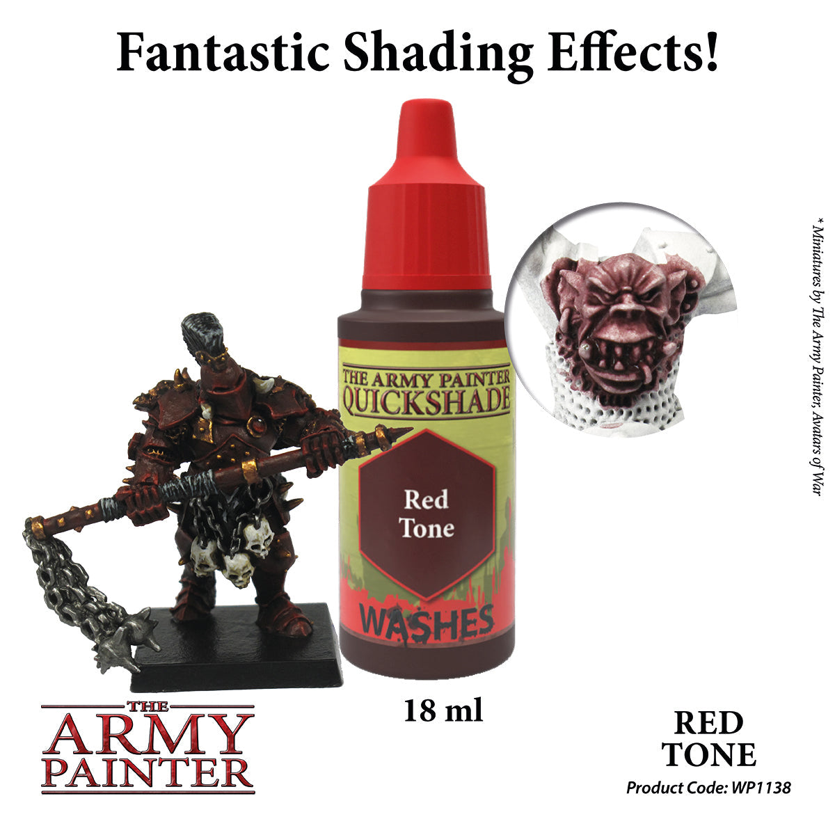 Warpaints Washes: Red Tone Paint for Miniatures & Models - Perfect for Wargaming, Tabletop RPGs, and DIY Craft Projects