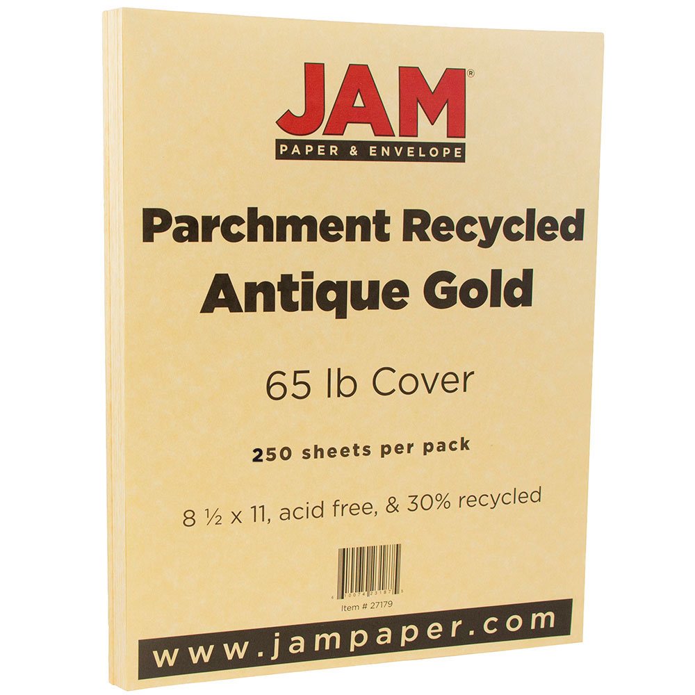 Premium JAM PAPER 65lb Parchment Cardstock - 8.5