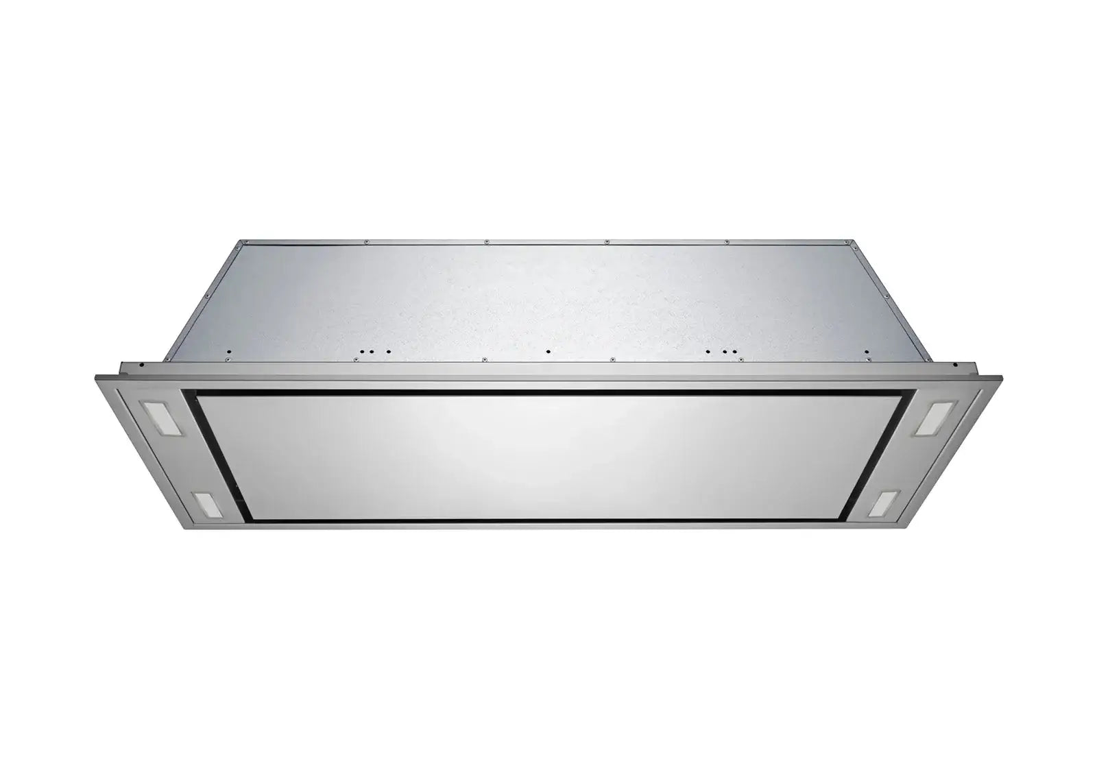 VICTORY Horizon 42 Inch 900 CFM Stainless Steel Flush Mount Ceiling Range Hood - Powerful Kitchen Ventilation for Modern Homes & Restaurants