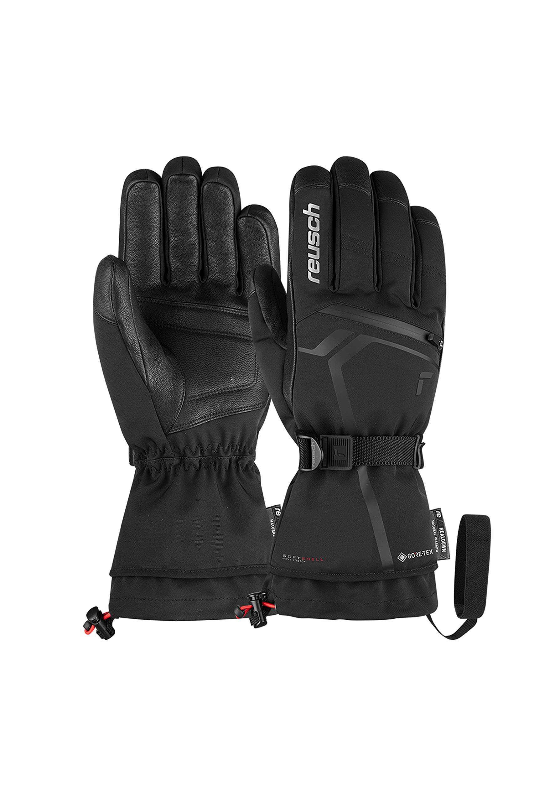 Reusch Down Spirit GTX Unisex Ski Gloves - Waterproof & Insulated for Winter Sports, Snowboarding & Cold Weather Activities