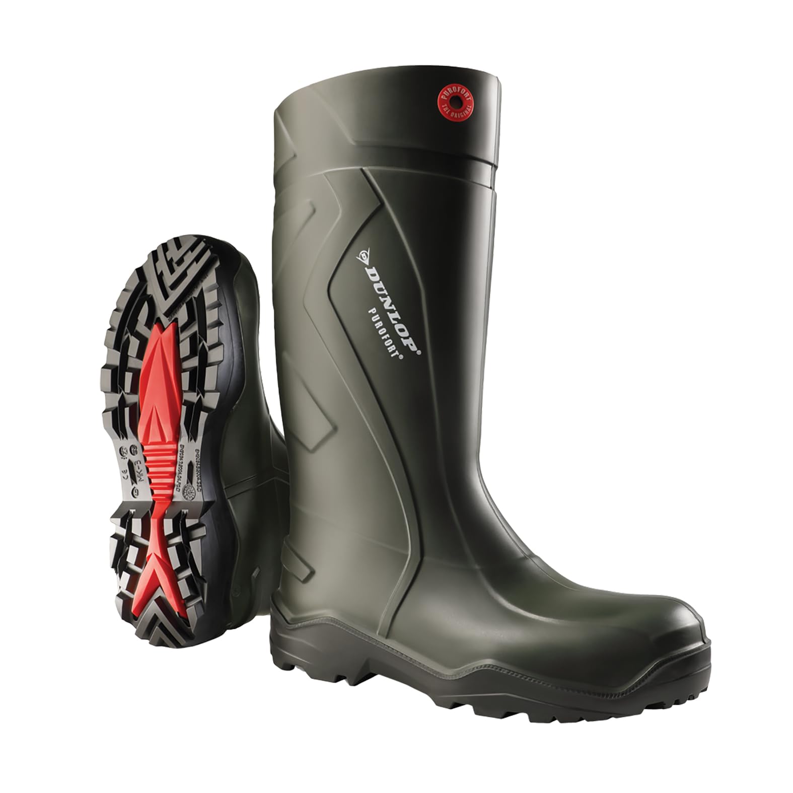 DUNLOP Purofort Unisex Safety Boots - Black Size 14 | Waterproof Steel Toe Work Boots for Construction, Industrial & Outdoor Work