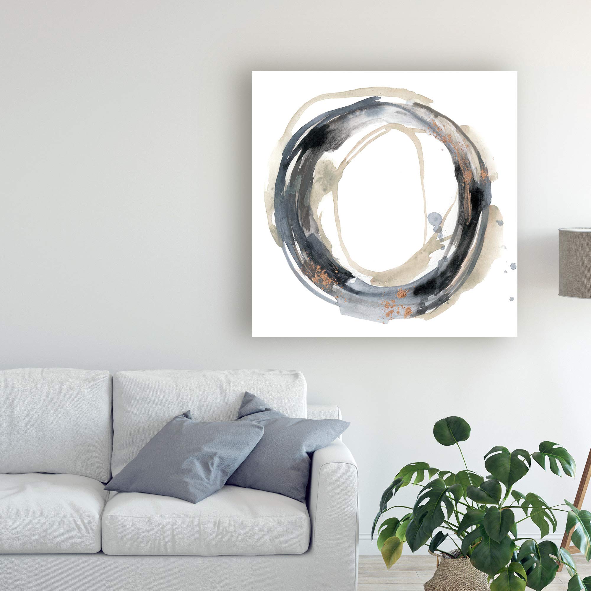 Jennifer Goldberger Neutral Revolution I 18x18 Fine Art Print - Modern Wall Decor for Living Room, Bedroom & Office