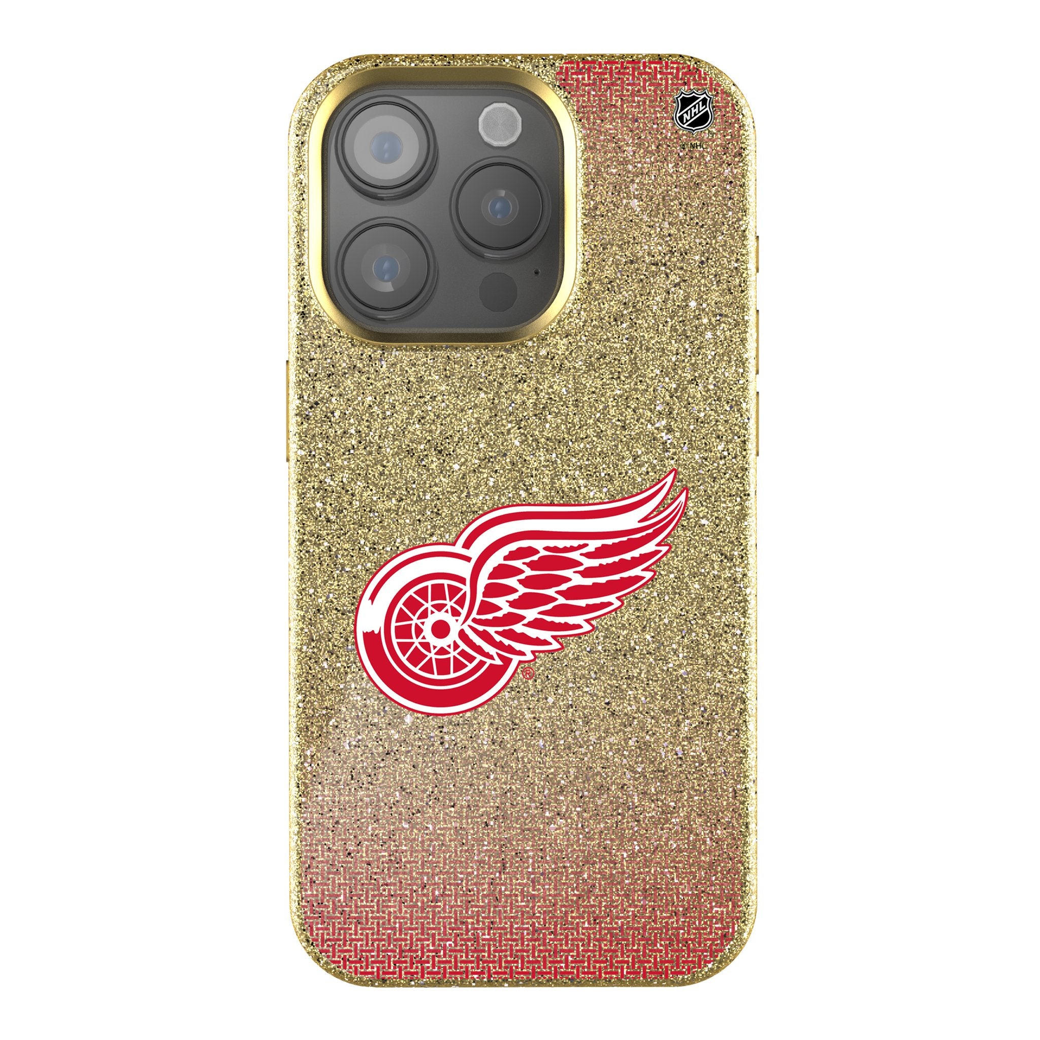 Detroit Red Wings Rhinestone Bling Phone Case for Apple iPhone 14/13/12/11 - Sparkling Glamorous Design for Hockey Fans - Perfect for Games, Parties & Everyday Use