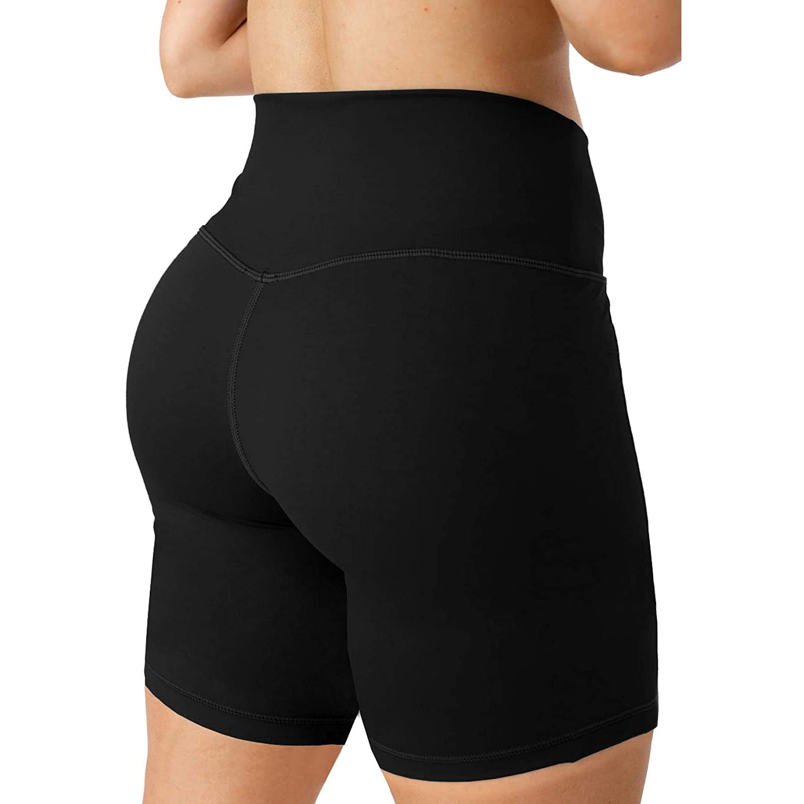 VISALY High Waist Yoga Shorts for Women - Butt Lifting Workout Running Leggings - Gym & Sports Activewear - Perfect for Yoga, Running, Fitness & Lounge Wear