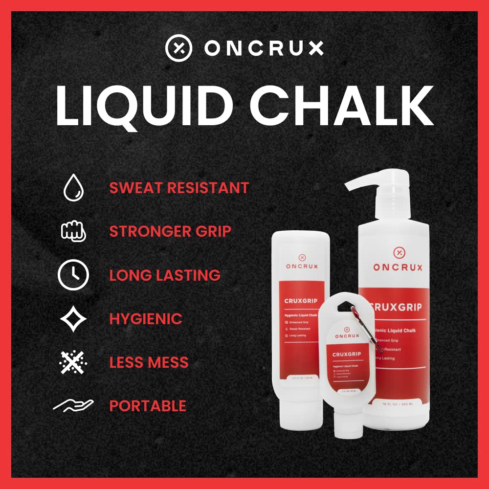 Premium Liquid Chalk for Weightlifting & Rock Climbing - Sweat-Resistant, Non-Mess Grip Enhancer - USA Made - Ideal for Gymnastics, CrossFit, Powerlifting & Strength Training - Perfect for Gym, Outdoor Sports & Home Workouts