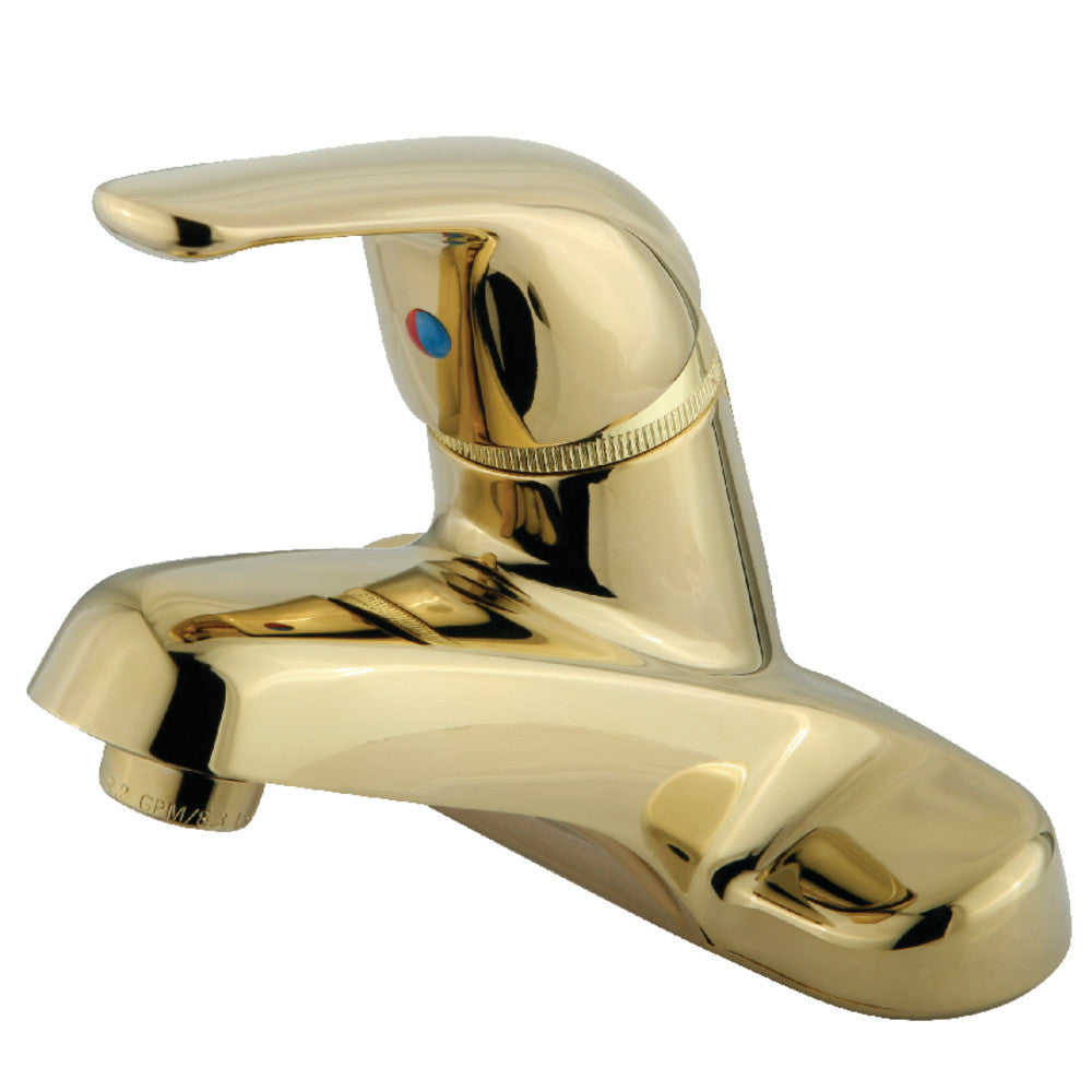 Kingston Brass KB542LP Single Handle 4-Inch Centerset Bathroom Faucet - Chrome Finish for Vanity Sink, Powder Room & Guest Bathroom Installation