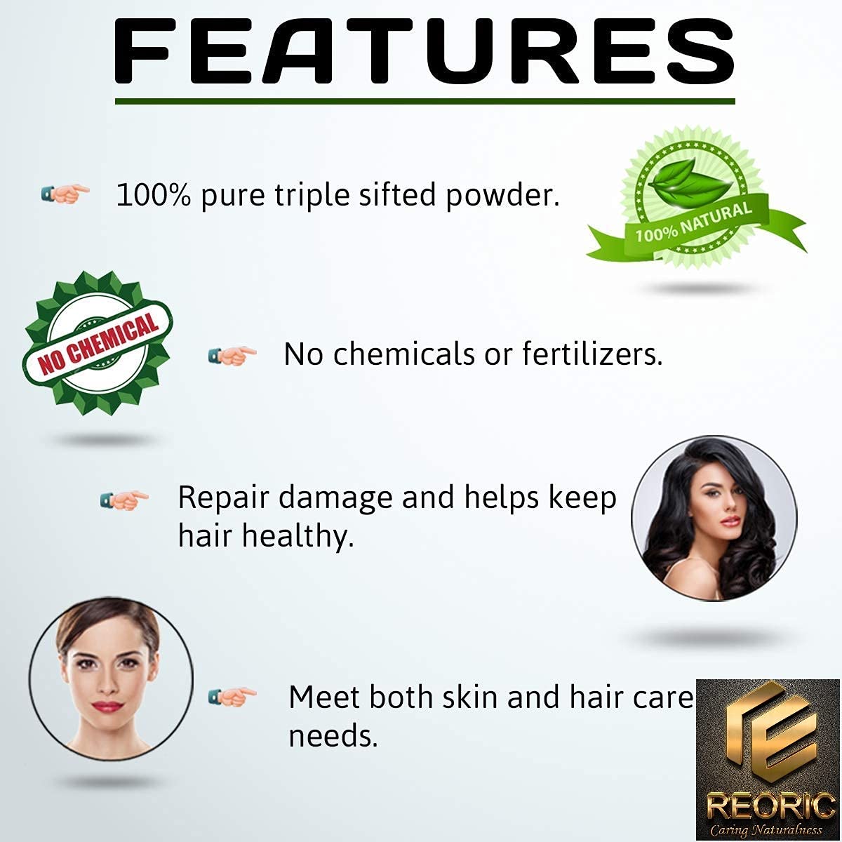 Reoric Pure Multani Mitti Clay Powder & Rose Petal Powder for Face & Skin Care | 100% Natural Facial Mask for Glowing Skin, Brightening & Fairness | DIY Face Pack for Acne, Oil Control & Detox (200g, Pack of 2) | Perfect for Spa Day, At-Home Beauty Routine & Gift Sets