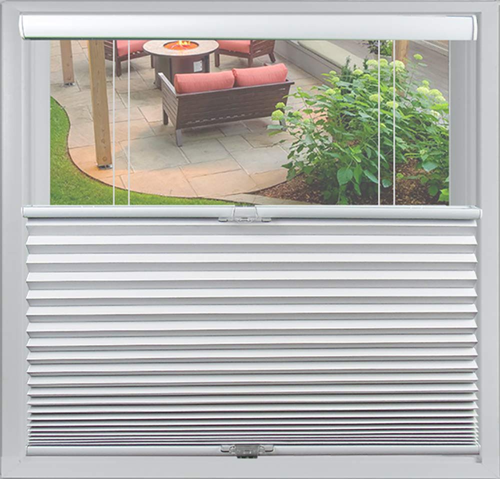 Premium Custom Cordless Honeycomb Cellular Shades - Light Filtering & Blackout Options - Top Down/Bottom Up Design - Inside or Outside Mount (36