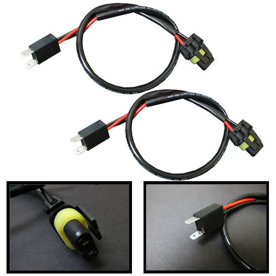 2-Pack H7 Wire Harness Adapter for HID Ballast to Stock Socket - Compatible with Xenon Headlight Conversion Kits | Easy Plug-and-Play Installation for Cars, Trucks & SUVs