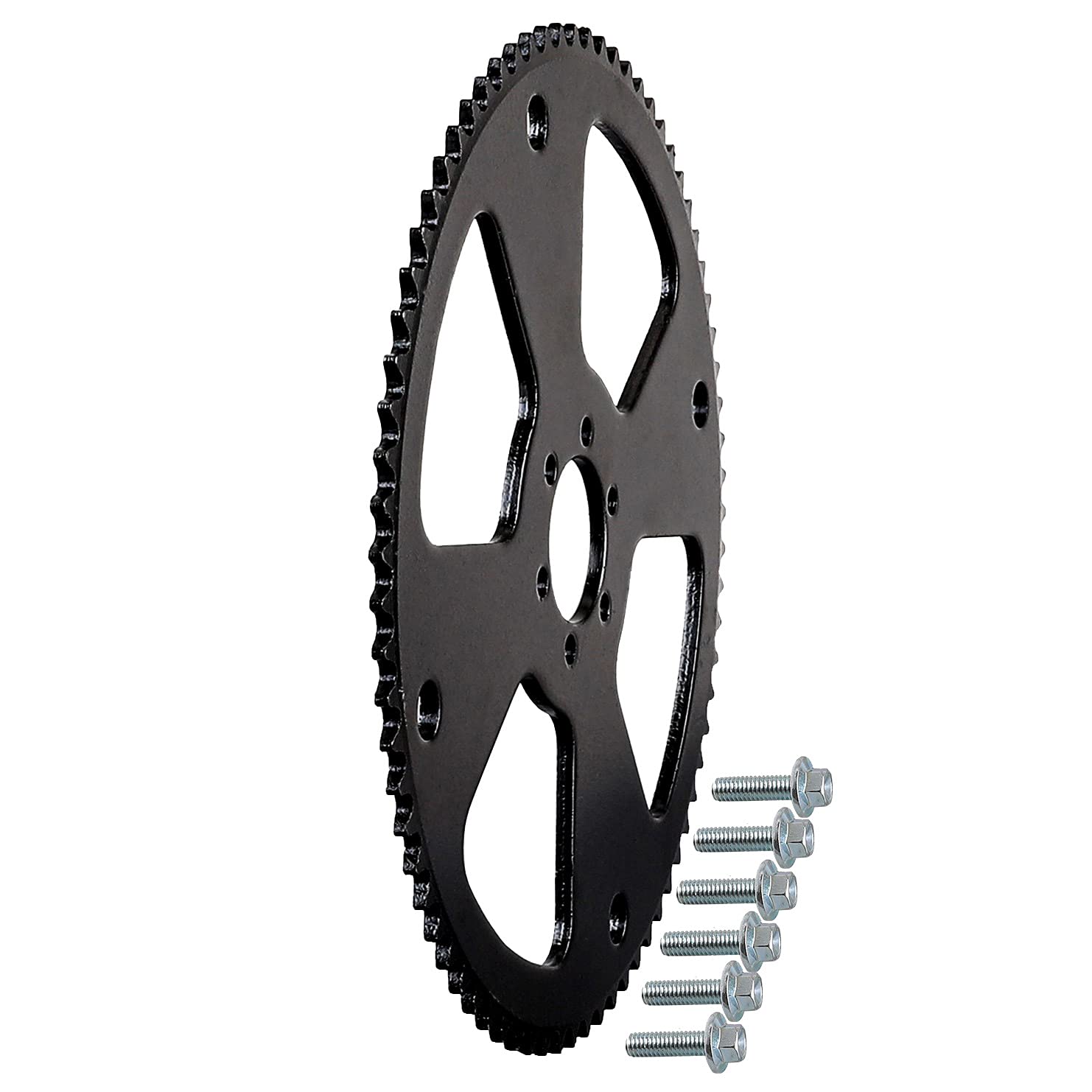 35T 75T Rear Sprocket for Mini Bike, Go Kart & Drift Trike - 6 Hole Bolt Pattern - Durable Replacement Sprocket for Off-Road Racing & DIY Projects