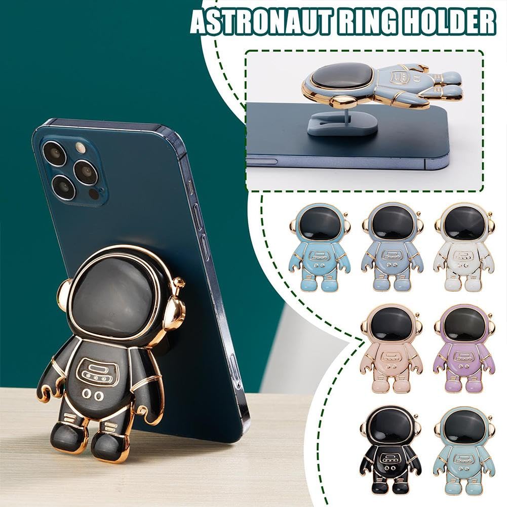 Adjustable Astronaut Phone Stand Holder - Hidden Kickstand for Desk, Tablet & Cell Phone | Cute Gift for Women & Girls | Perfect for Office, Home & Travel Use