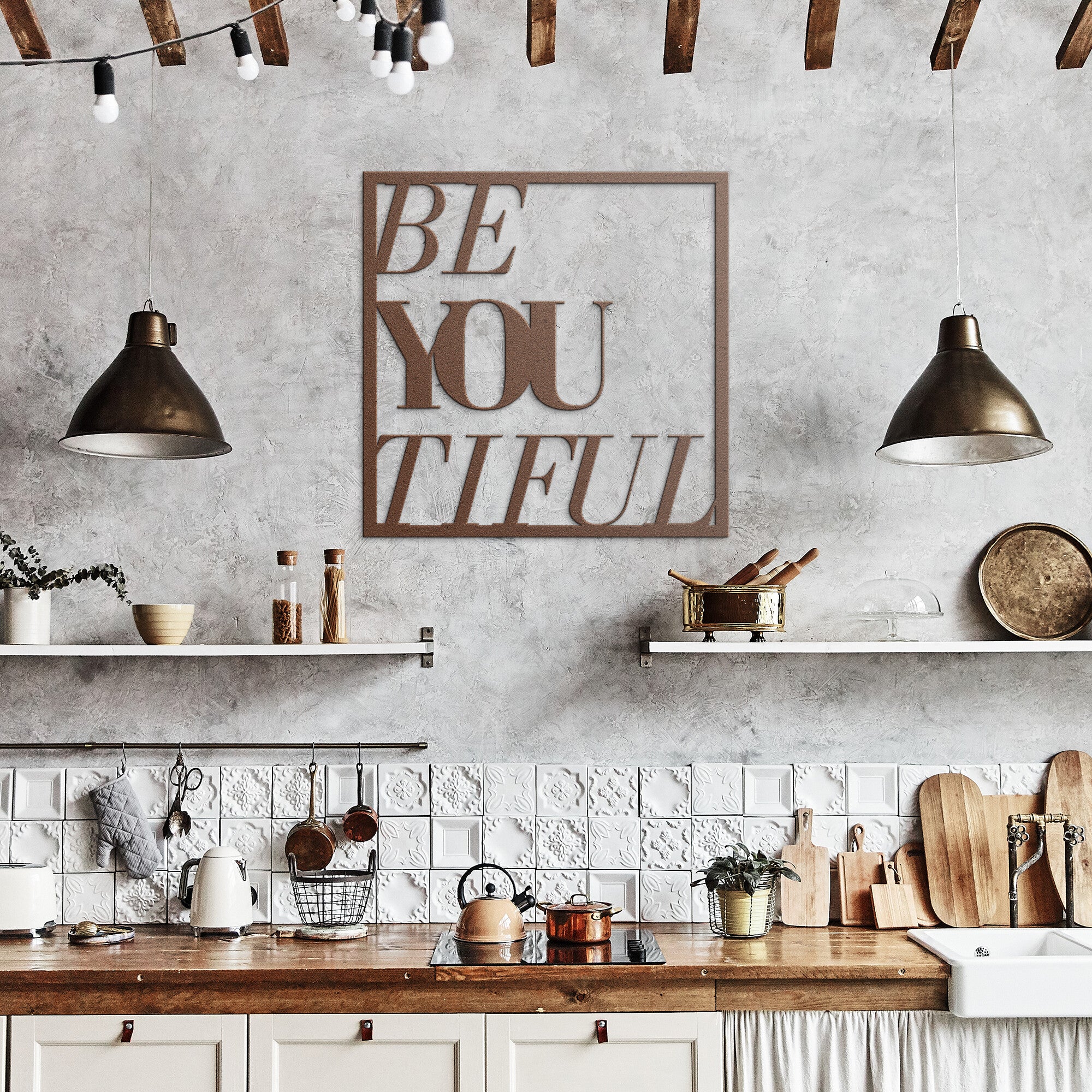 Empowering Steel Metal Wall Art - Inspirational Gift for Friends & Family - Perfect for Home, Office, Indoor & Outdoor Decor