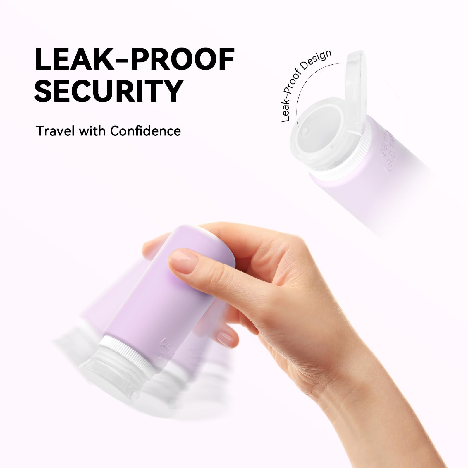 20 Pack TSA Approved Silicone Travel Bottles Set - Leakproof Ultrasonic Craft Toiletry Containers for Shampoo, Conditioner & Lotion | Perfect for Air Travel, Camping & Gym Essentials