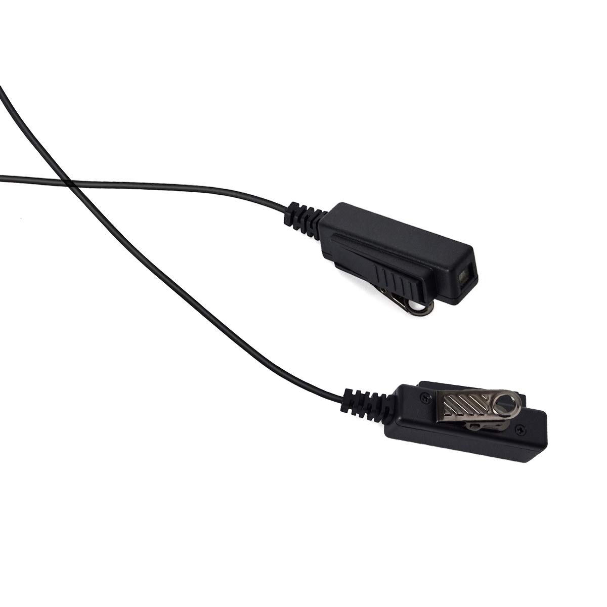 HYS Surveillance Acoustic Tube 2-Way Radio Earpiece with Medium Earmold - Compatible with Kenwood, Baofeng, Wouxun Walkie Talkies - Discreet Communication for Security, Event Staff & Outdoor Adventures