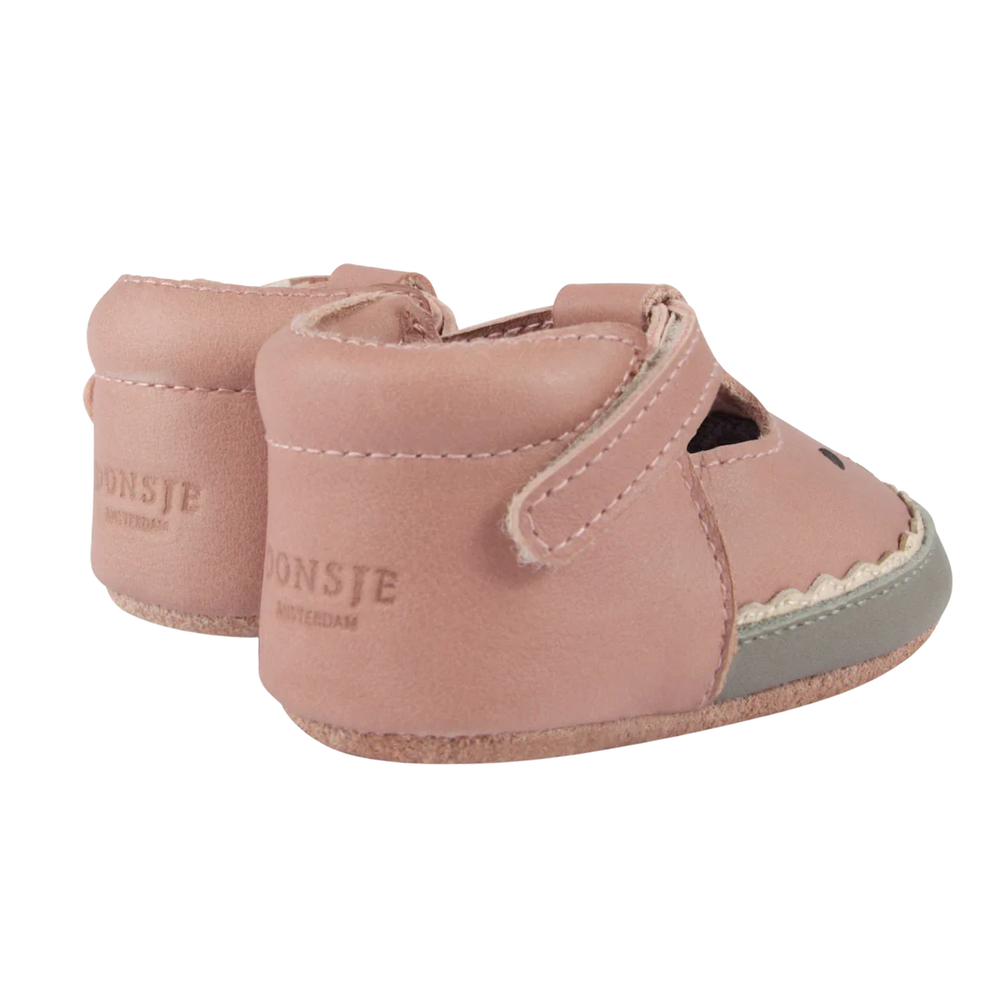 Donsje Nanoe Watermelon Shoes - Soft Leather Baby Shoes for Boys & Girls | Perfect for First Walkers, Outdoor Play & Special Occasions