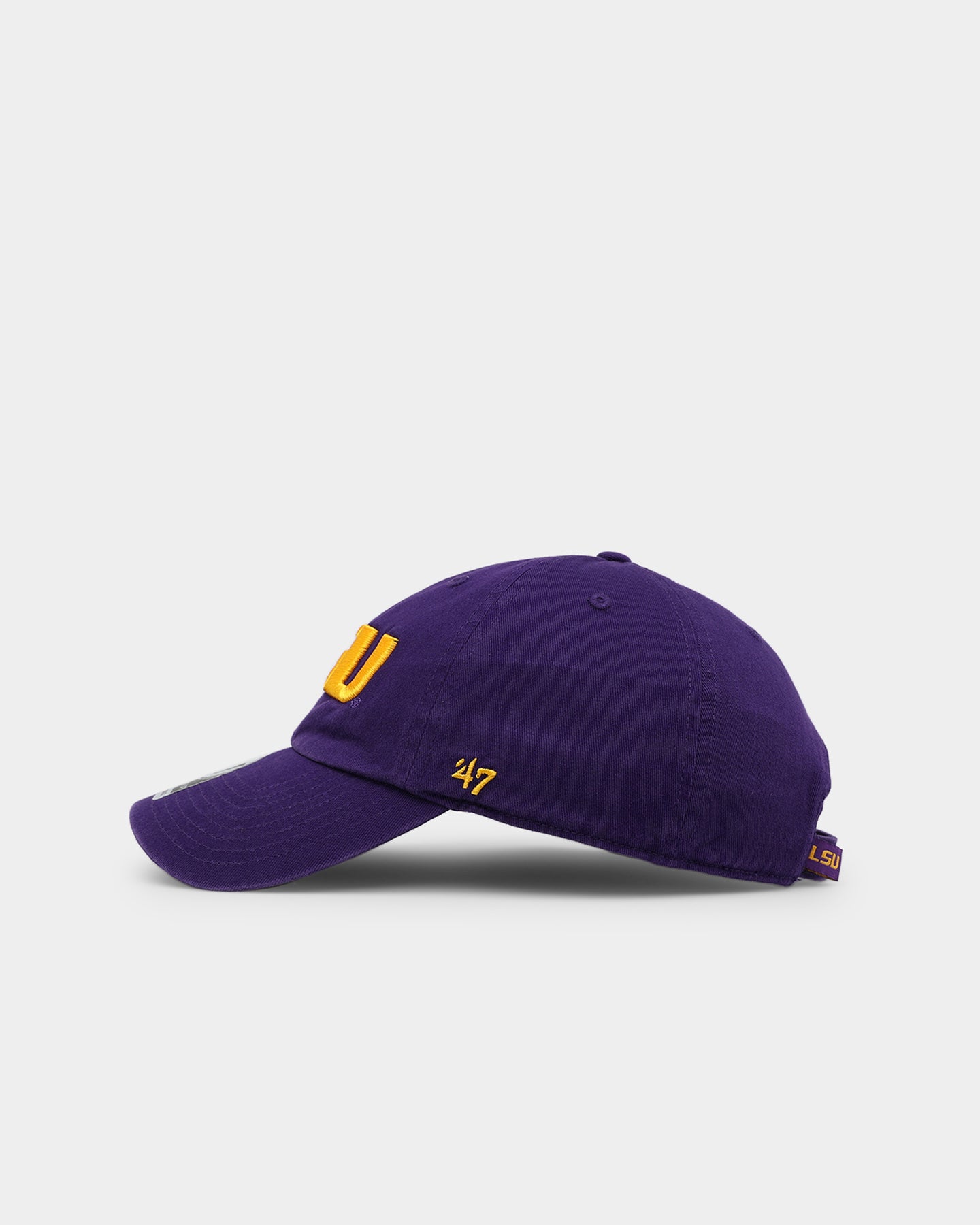 47 Brand LSU Tigers '47 Clean Up Adjustable Strapback Hat - Purple - Perfect for Game Day, Tailgating & College Fan Gear